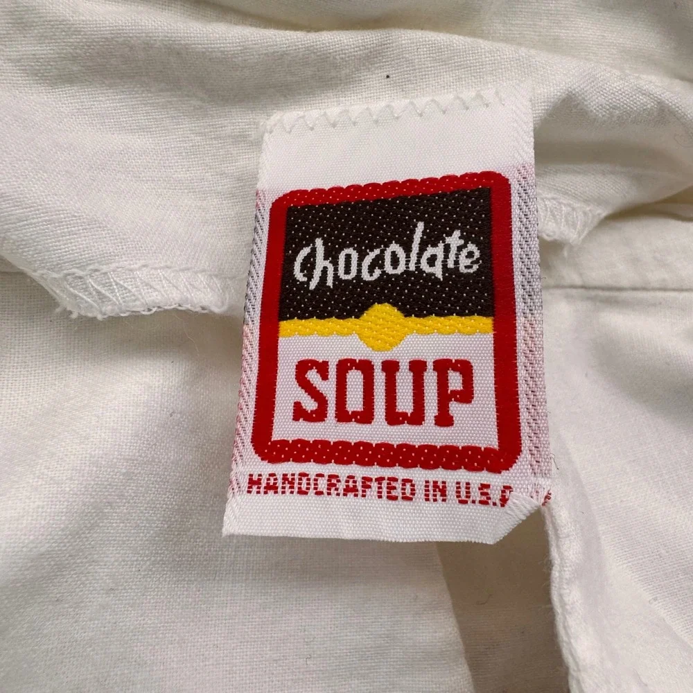 Vintage Chocolate Soup Girls 6X 7 Pinafore Dress Blouse Petticoat 3pc USA‎